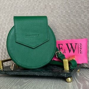 Luxury Leather Belt Bag (Kelly Green)
